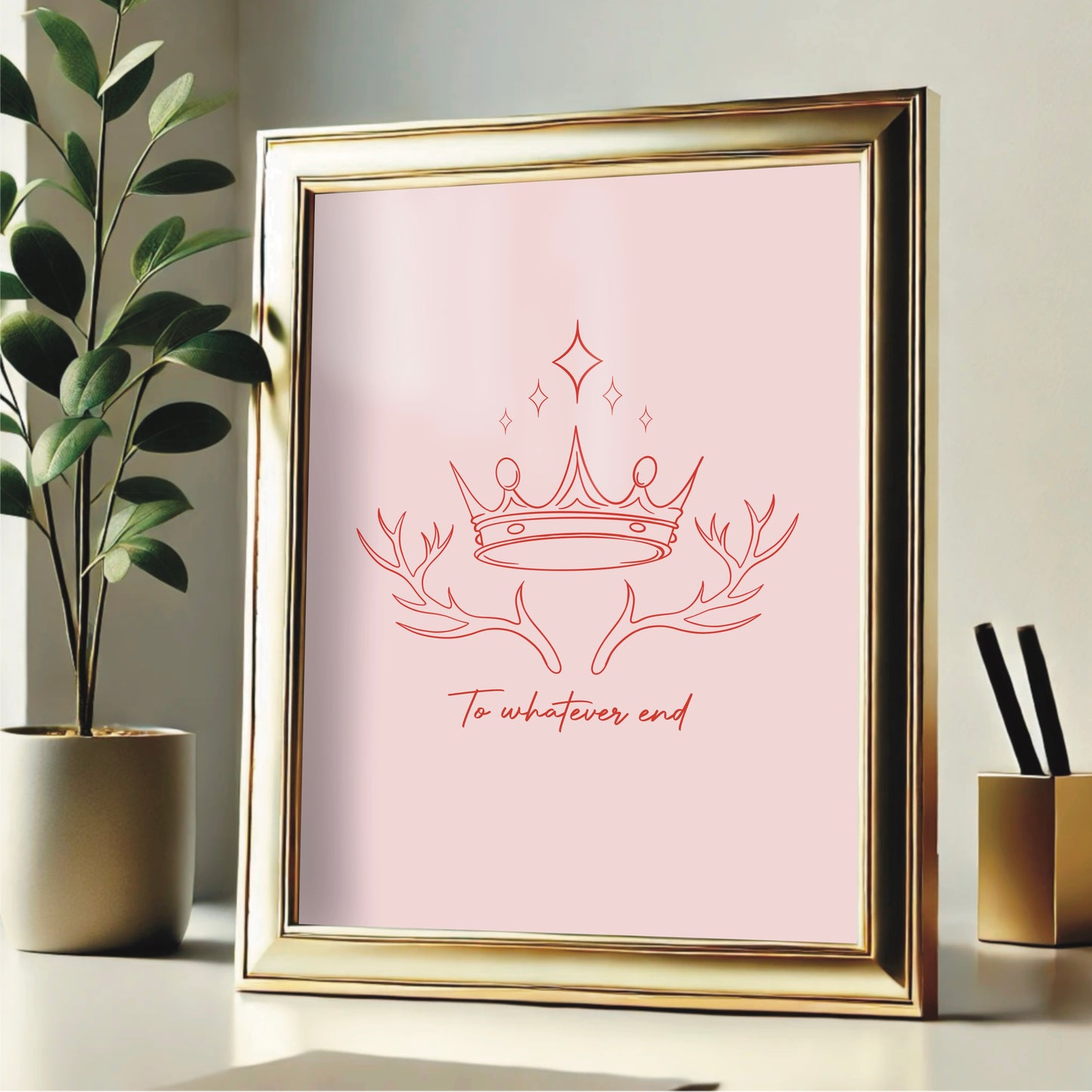 Throne of Glass - To Whatever End Print