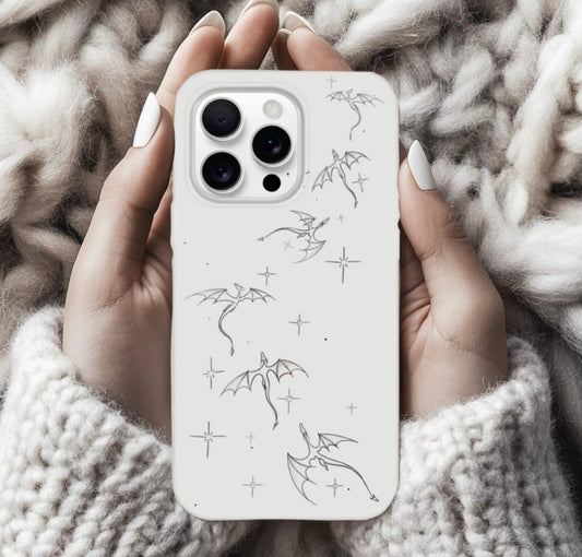 Elegant Dragon White Flexi Phone Case– iPhone & Samsung