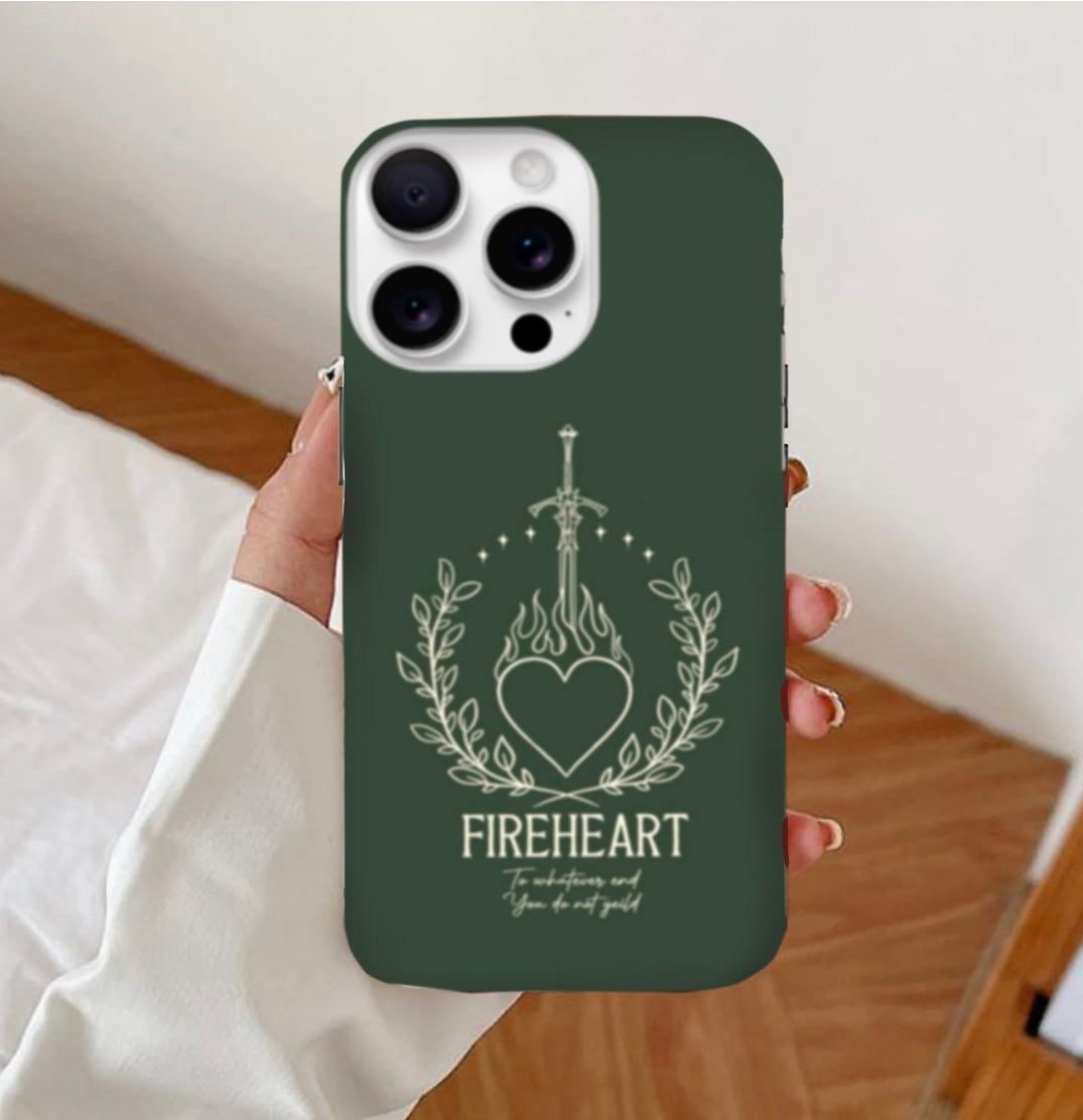 Fireheart Phone Case from Throne of Glass – Perfect Gift for Book Lovers