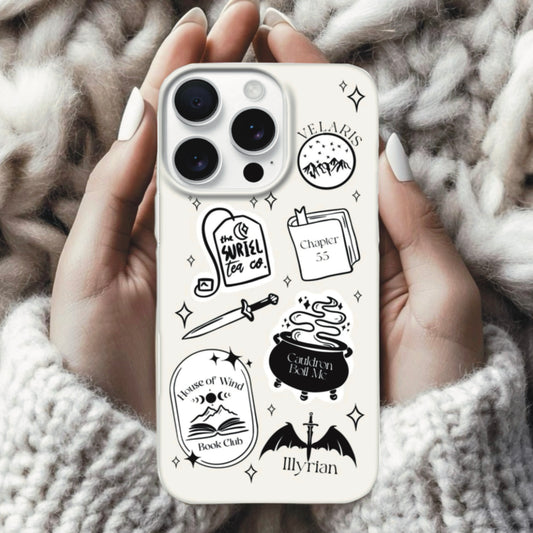 ACOTAR Sand Colour Phone Case - Sticker Design