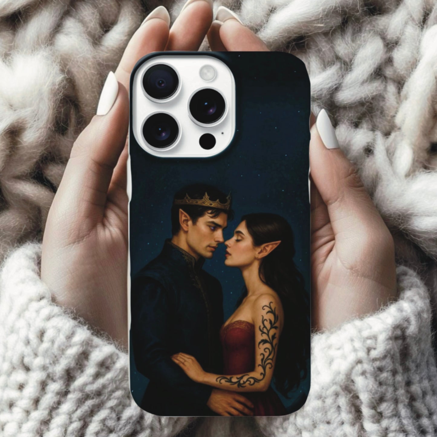 ACOTAR Feyre and Rhysand Phone Case – Stylish Protection for Book Lovers
