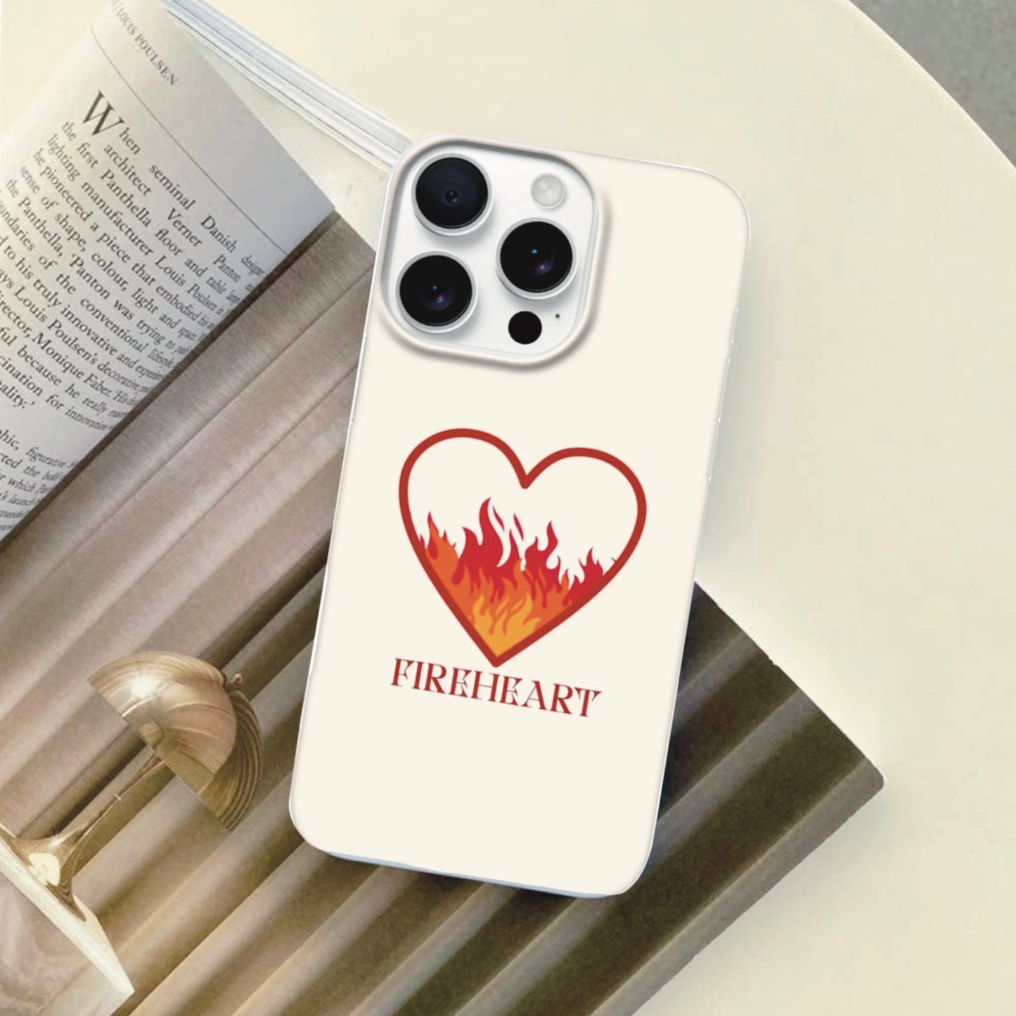 Fireheart Phone Case – Throne of Glass Inspired Design for Book Lovers