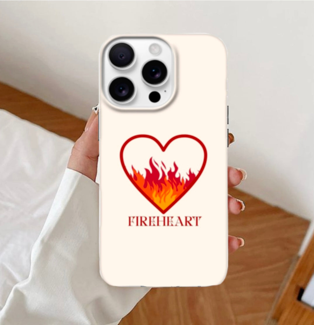 Fireheart Phone Case – Throne of Glass Inspired Design for Book Lovers