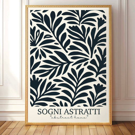 Sogni Astratti – Abstract Botanical Art Print