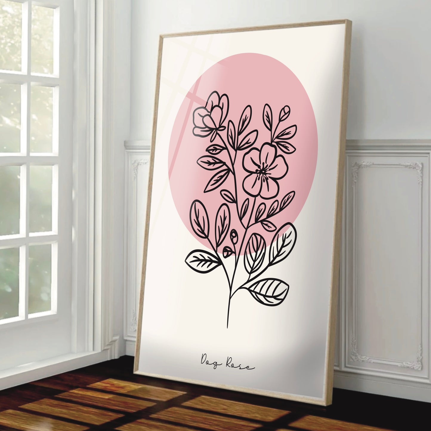 Floral Harmony – Set of 3 Minimal Line Art Prints