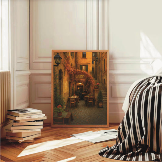 Italian Coffee Corner – Cosy Café Art Print