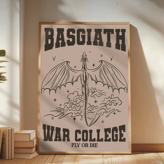 Fourth Wing - Basgiath War College Varsity Print