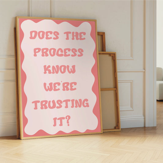 Does the Process Know We’re Trusting It? - Funny Wall Print