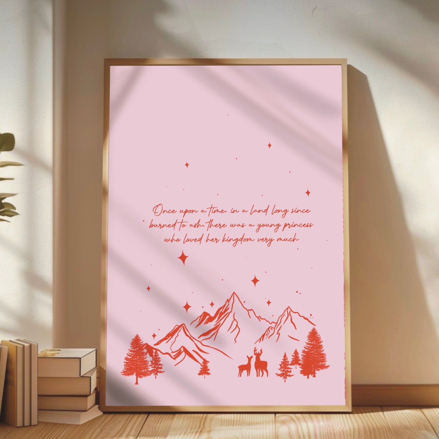 Throne of Glass 'In A Kingdom Since Burned To Ash' Quote Print