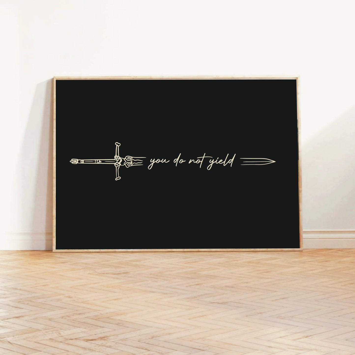 'You Do Not Yield' - Throne of Glass Iconic Quote Print