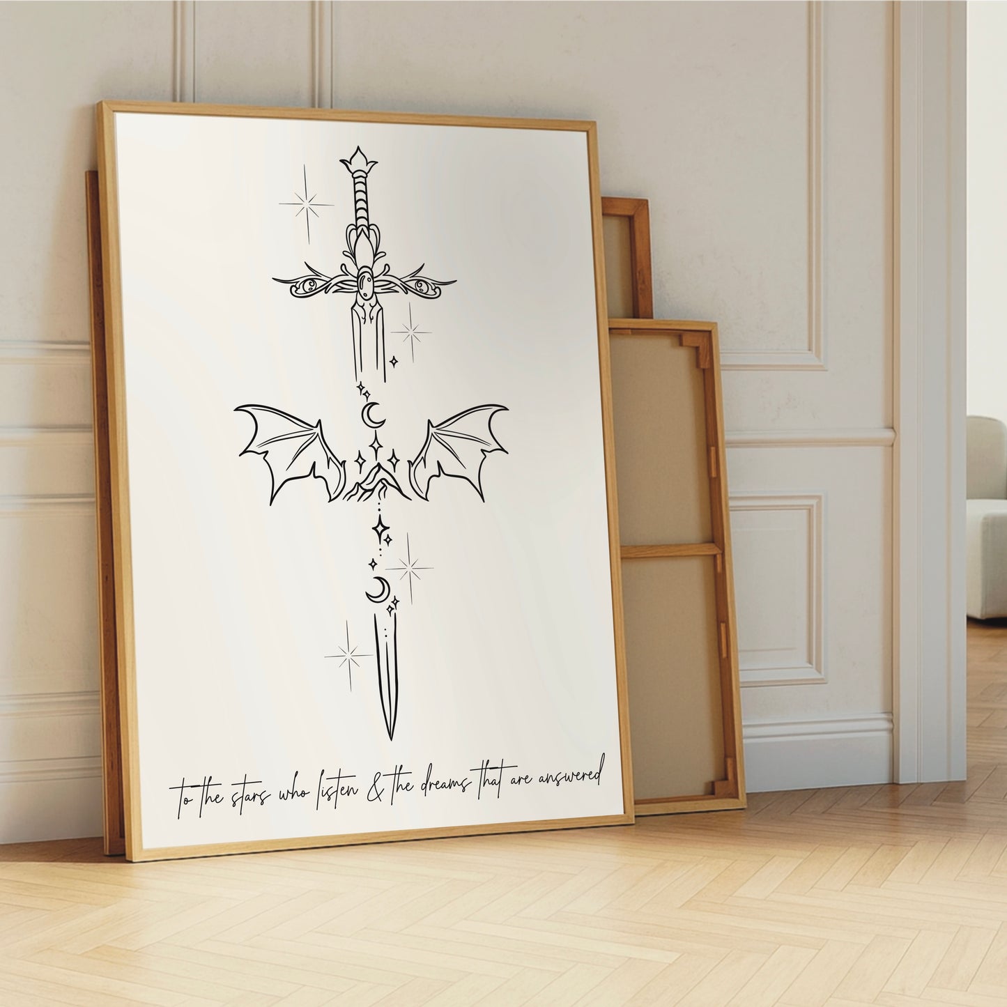 ACOTAR inspired 'to the stars' Sword Print