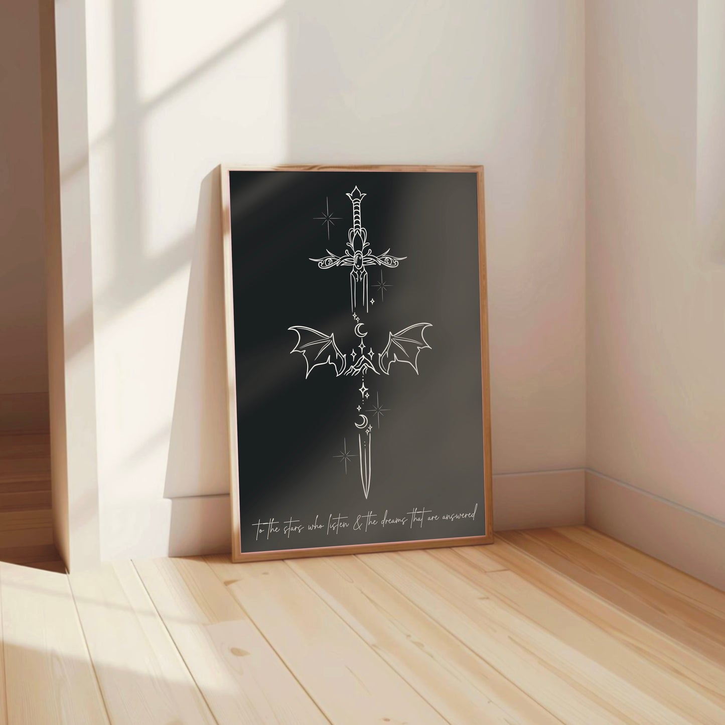 ACOTAR inspired 'to the stars' Sword Print