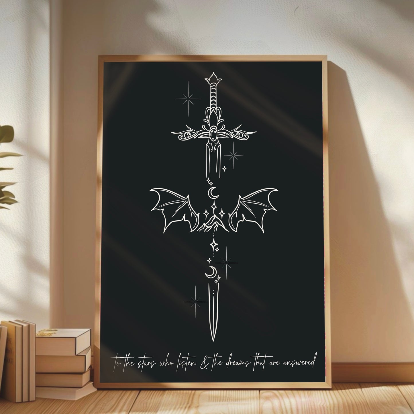ACOTAR inspired 'to the stars' Sword Print