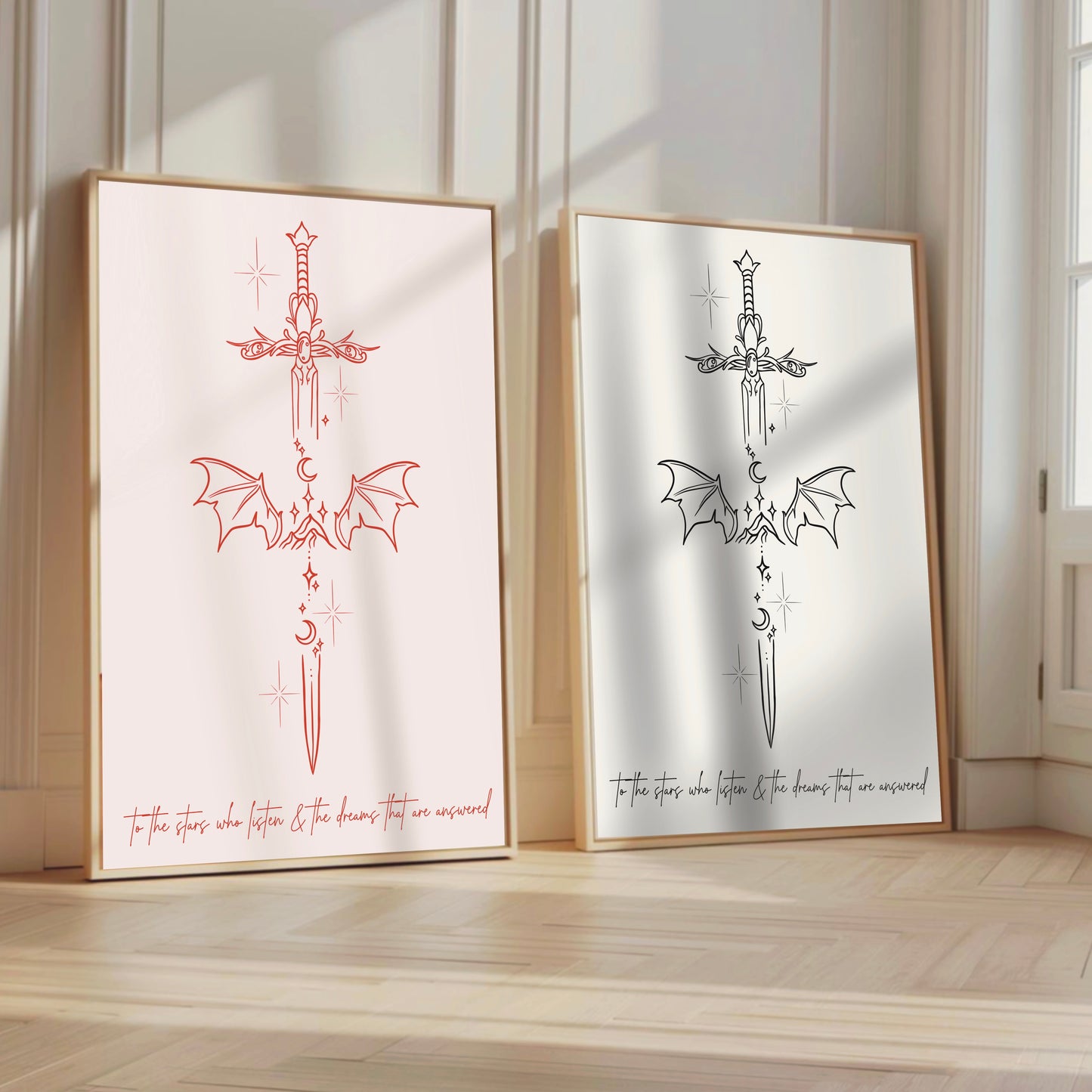 ACOTAR inspired 'to the stars' Sword Print