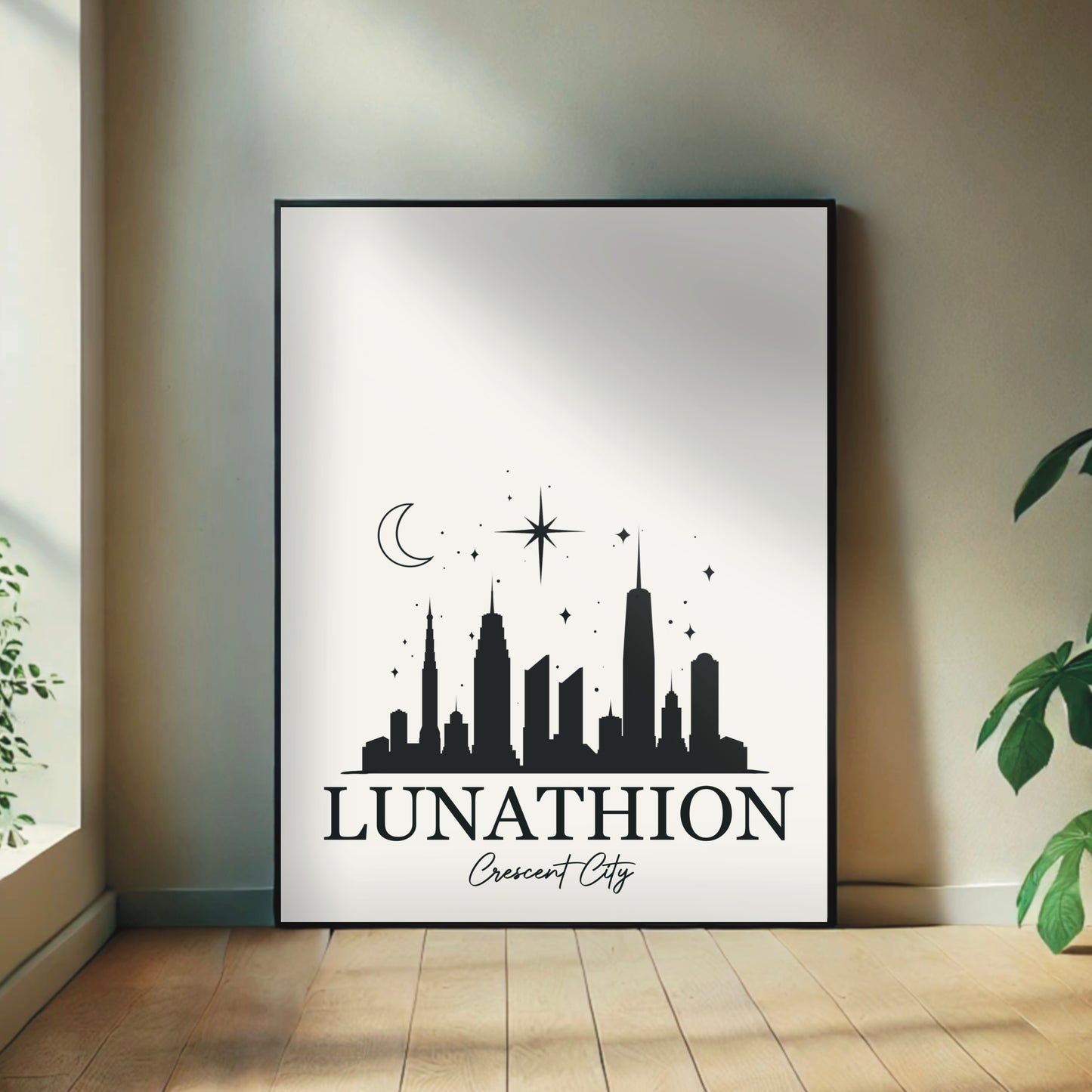 Crescent City-inspired Lunathion Wall Print