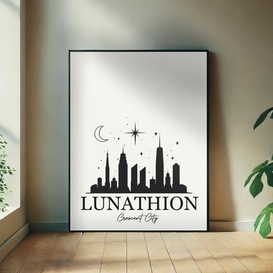 Crescent City-inspired Lunathion Wall Print