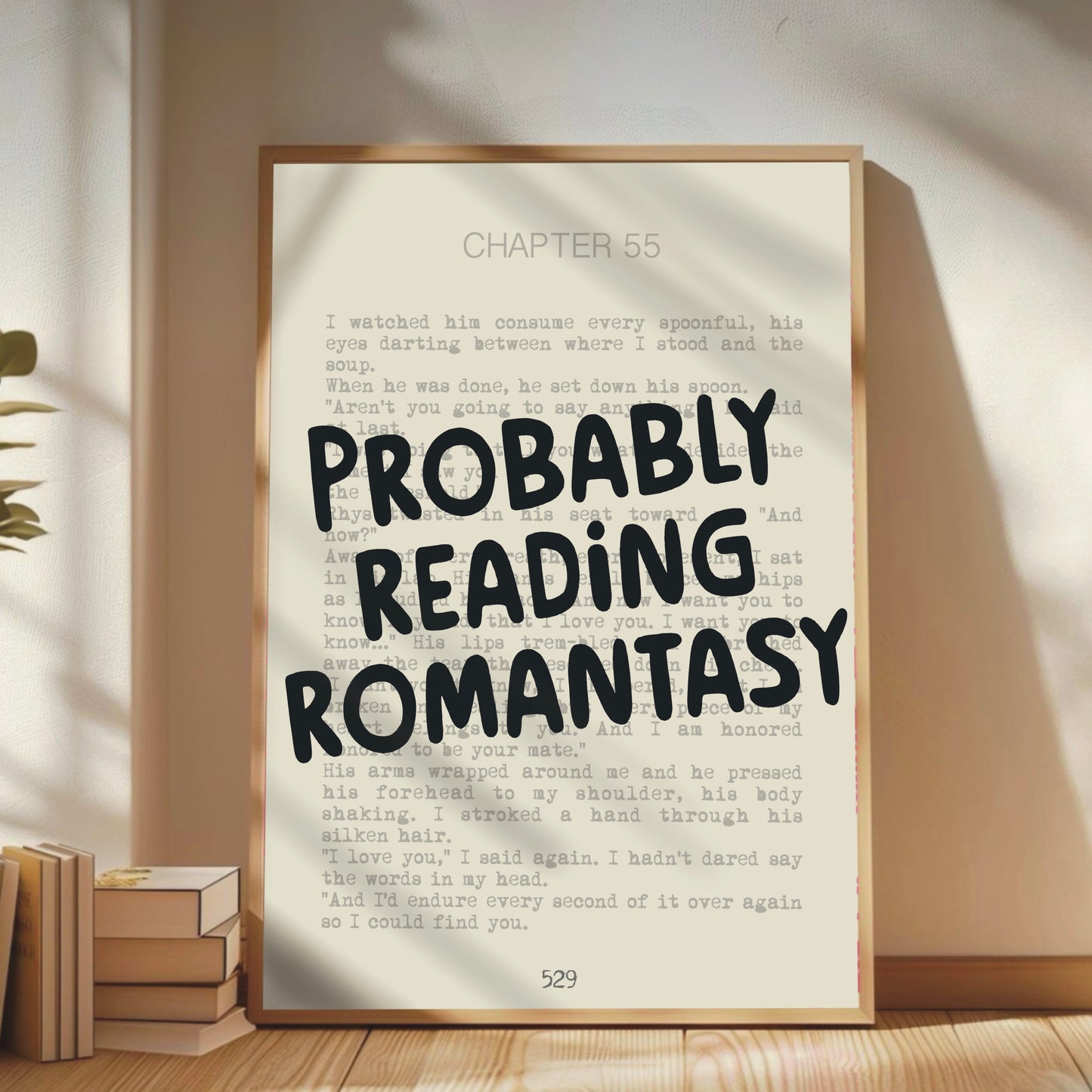ACOTAR inspired 'Chapter 55' Romantasy Book Print