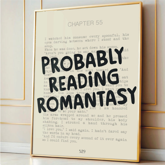 ACOTAR inspired 'Chapter 55' Romantasy Book Print