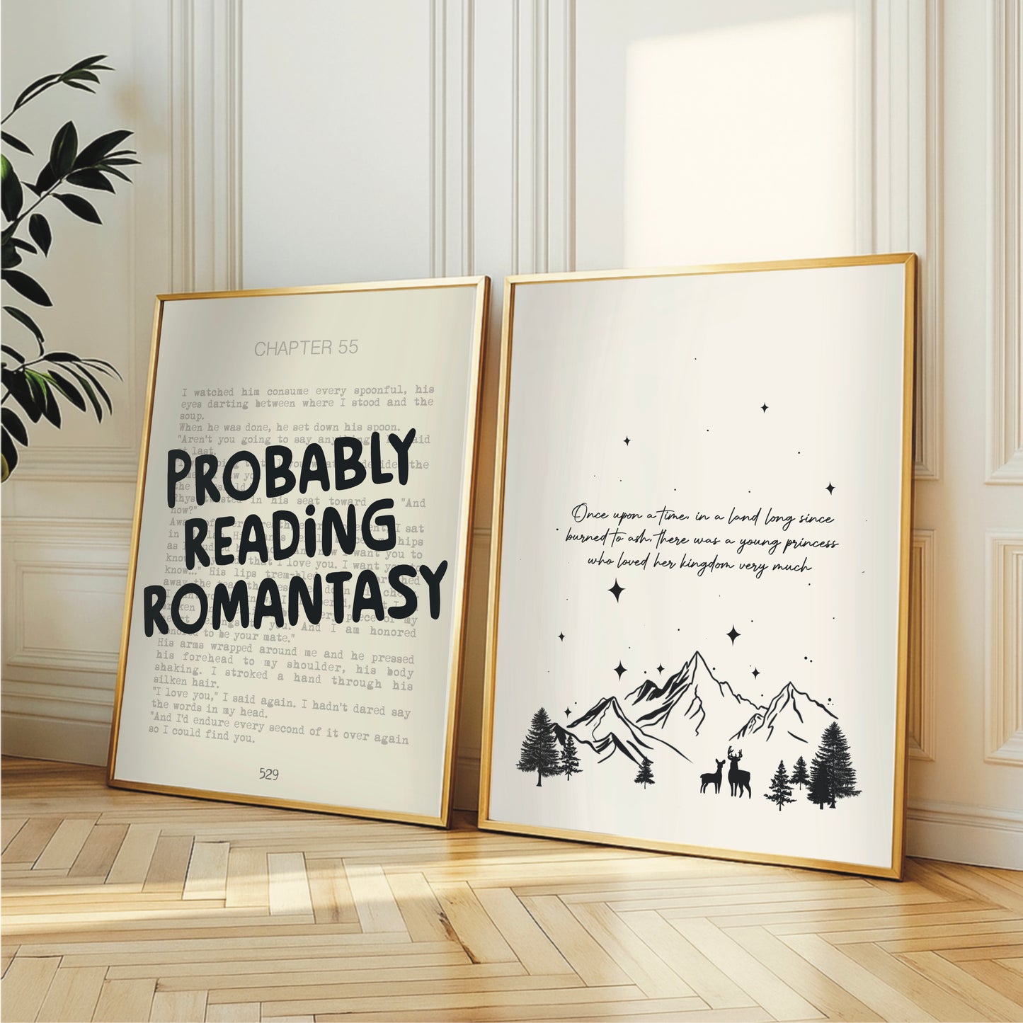 ACOTAR inspired 'Chapter 55' Romantasy Book Print