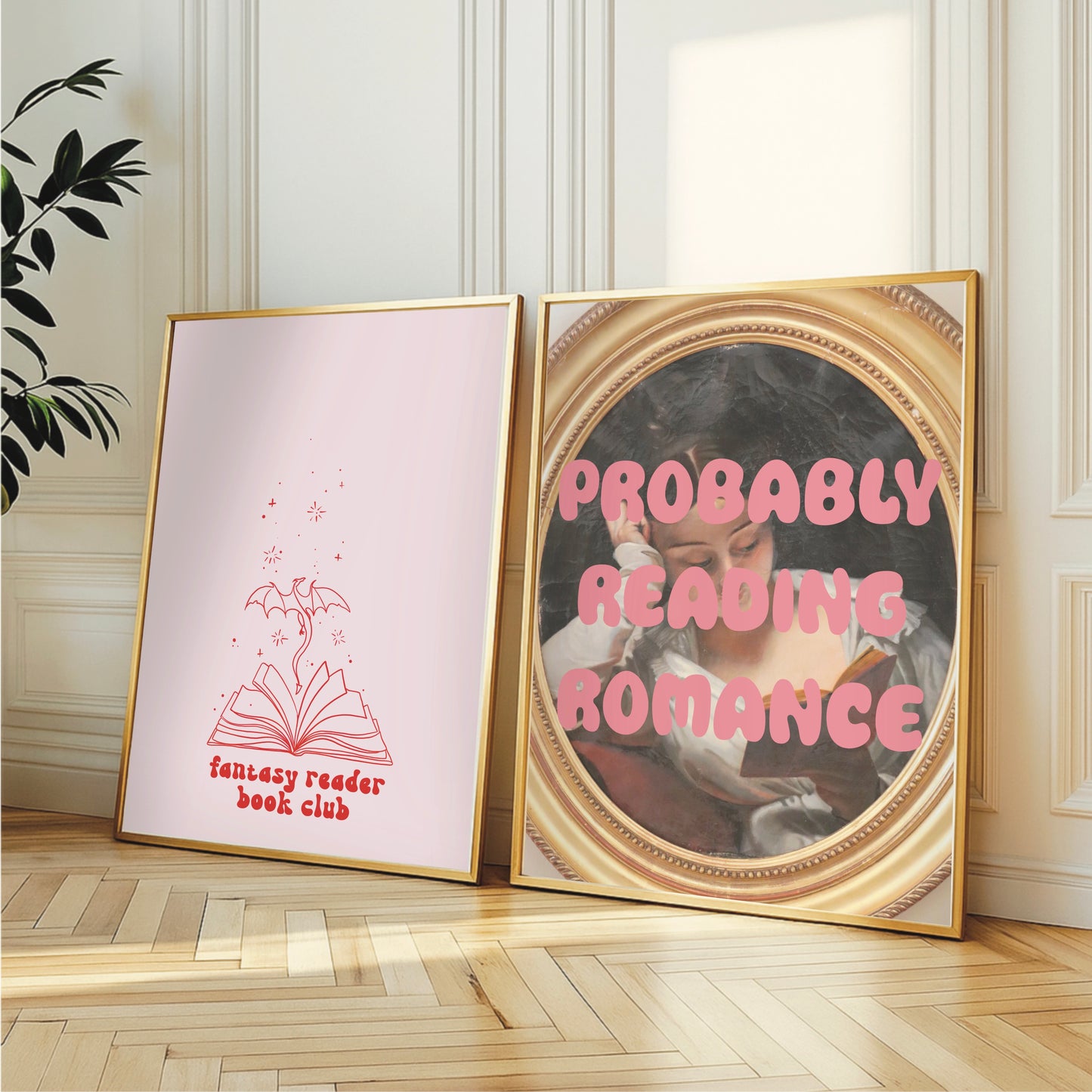 Probably Reading Romance - Print for Book Lovers