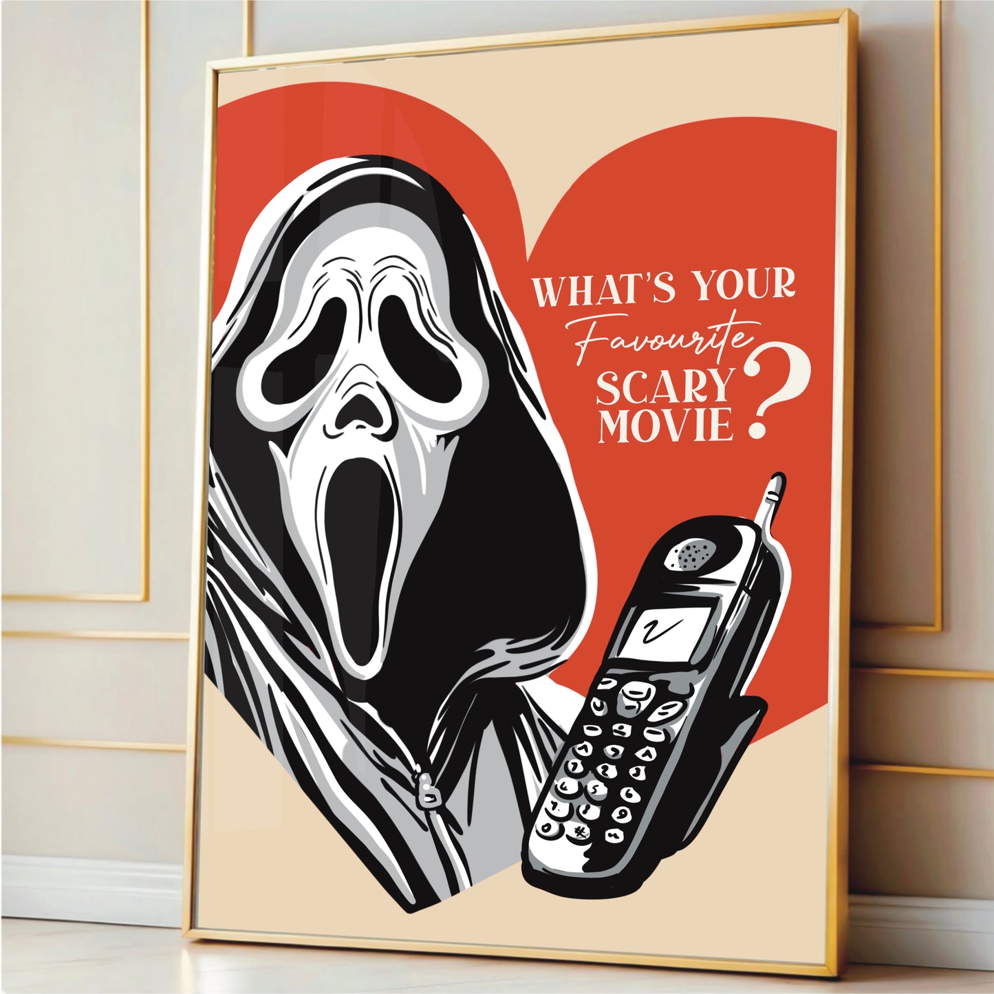 Whats your favourite scary movie? - Ghostface Print