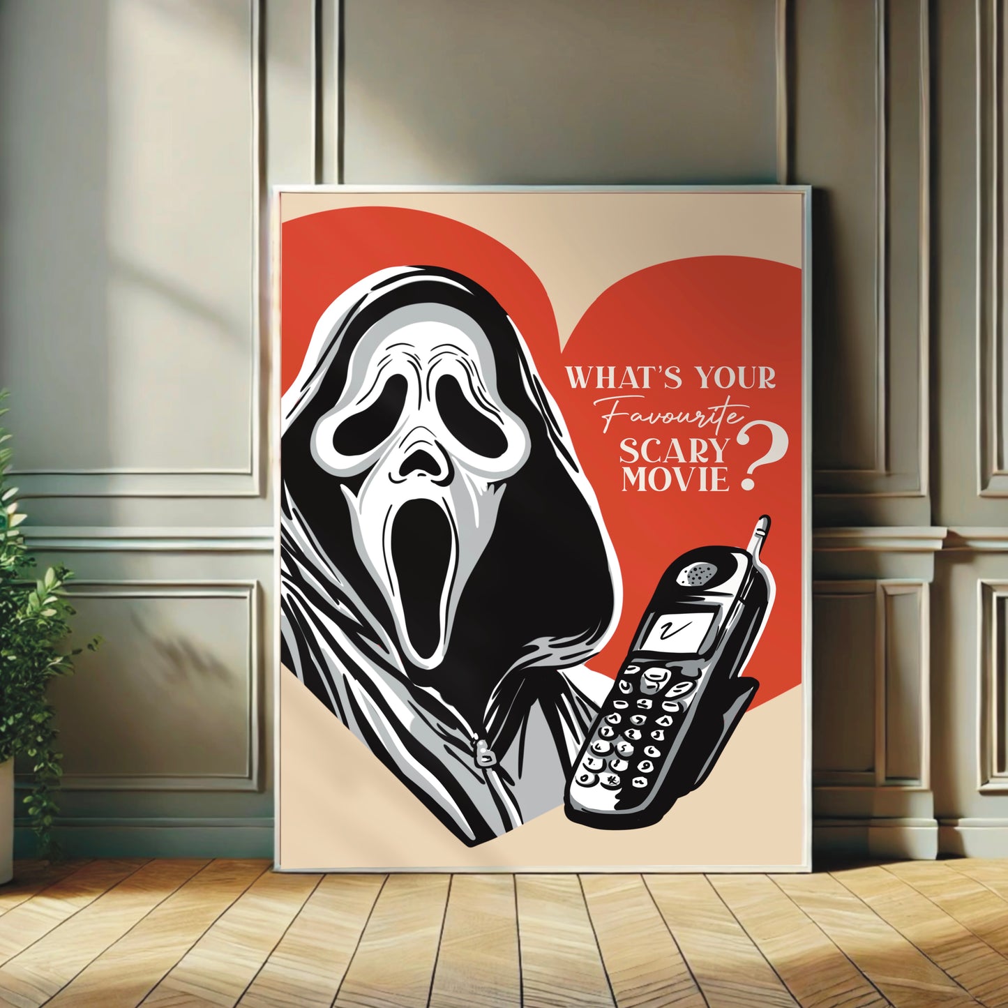 Whats your favourite scary movie? - Ghostface Print