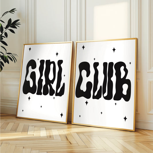 Girl Club - Wall Print Duo