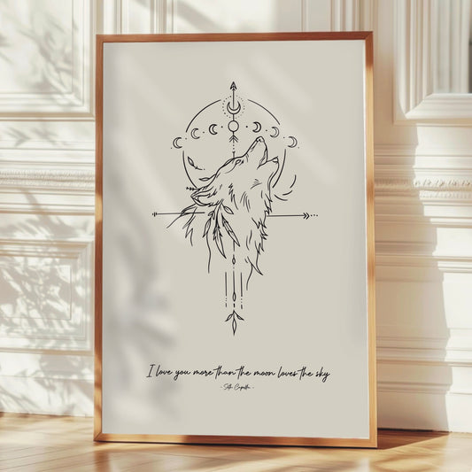 Zodiac Academy Inspired Print - Seth Capella Wolf