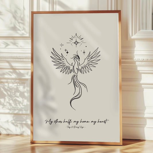 Zodiac Academy Inspired Print - Vega Twins Phoenix