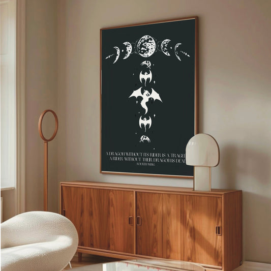 Fourth Wing-inspired Wall Print