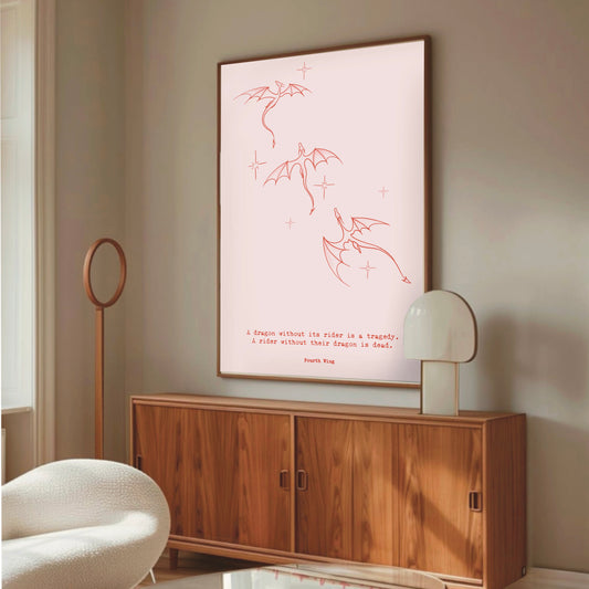 "Fourth Wing" Dragon Constellation Print