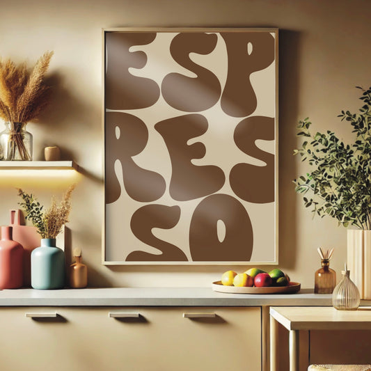 Kitchen Wall Print - Espresso