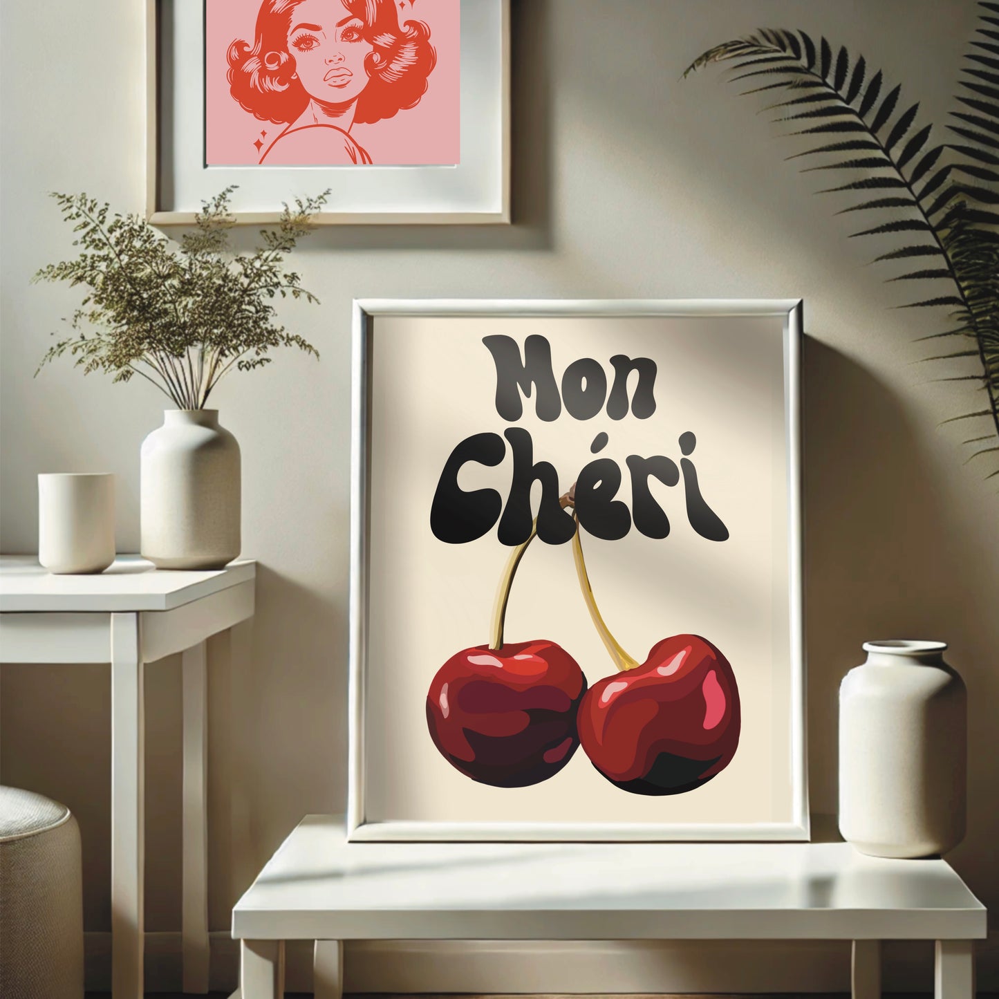 Quirky Wall Print - Mon Cheri