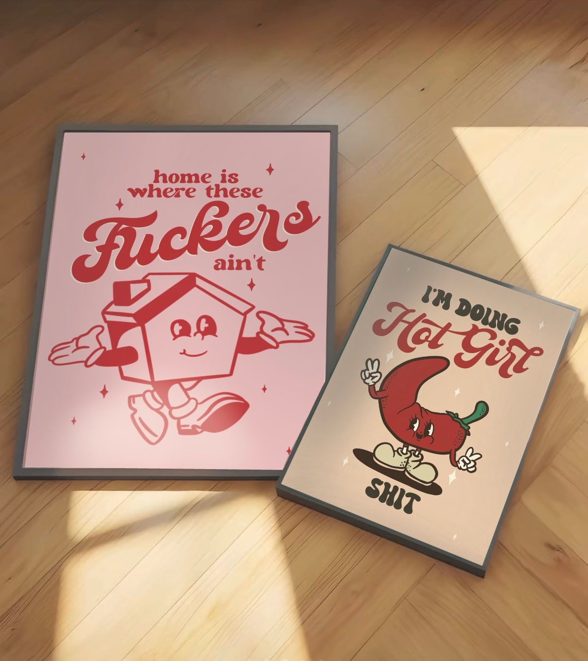 Retro Character Print- "I'm Doing Hot Girl Shit"