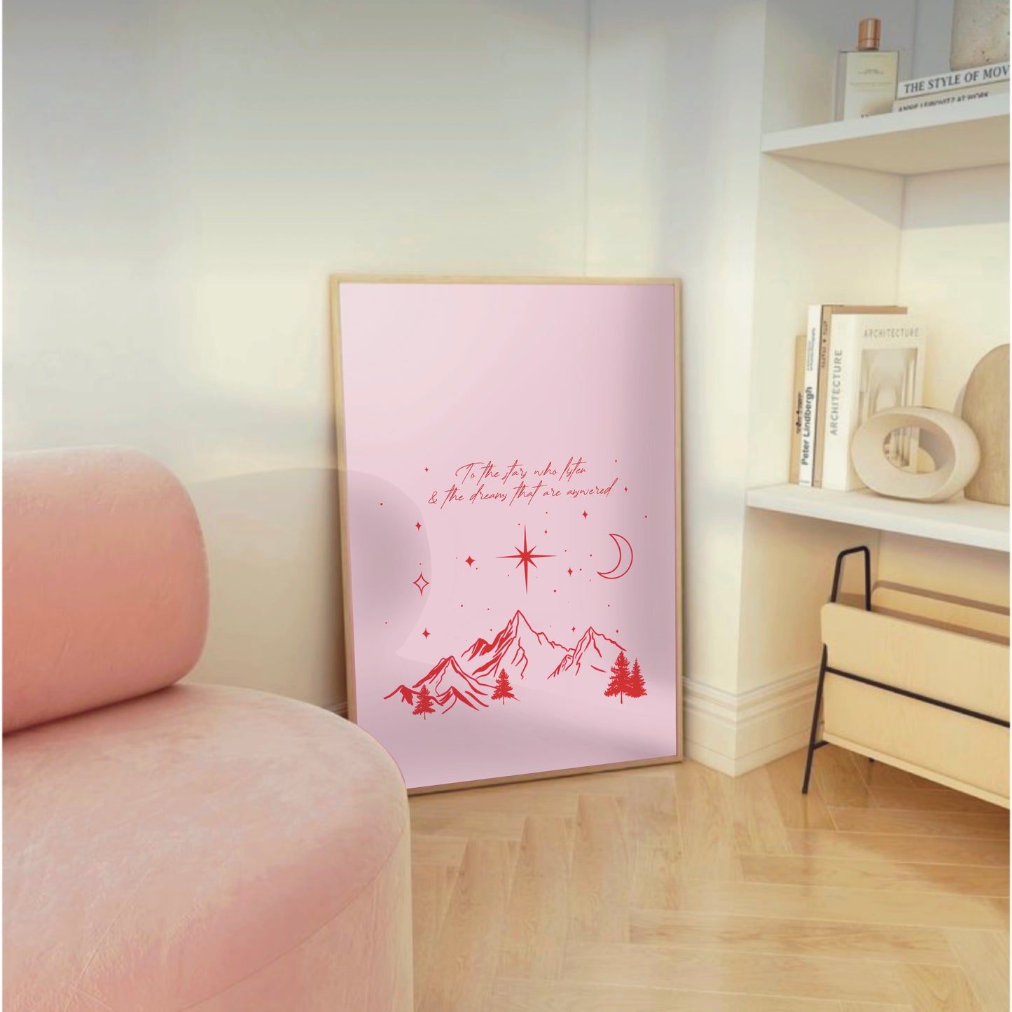 Acotar-inspired "To The Stars Who Listen" Wall Print