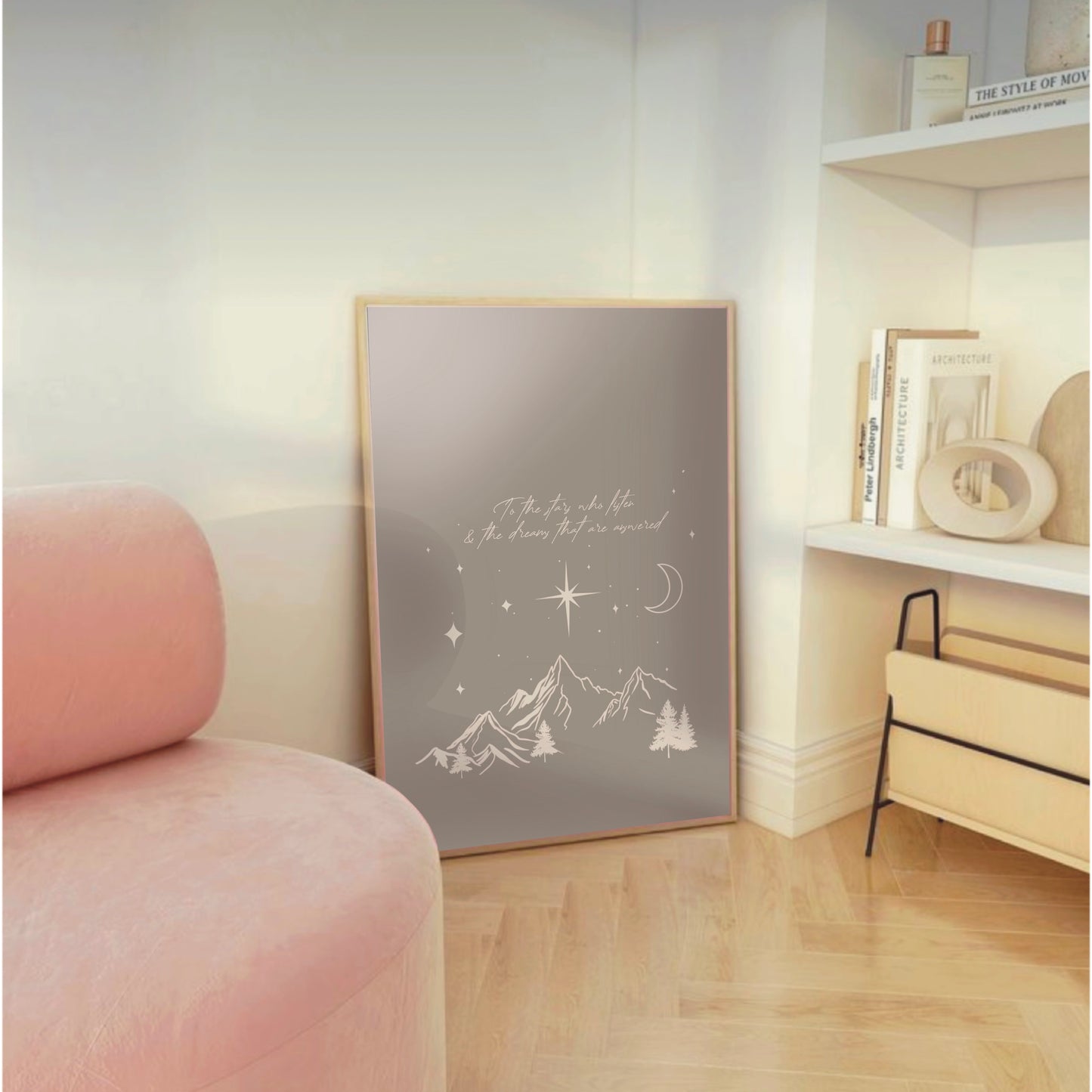 Acotar-inspired "To The Stars Who Listen" Wall Print