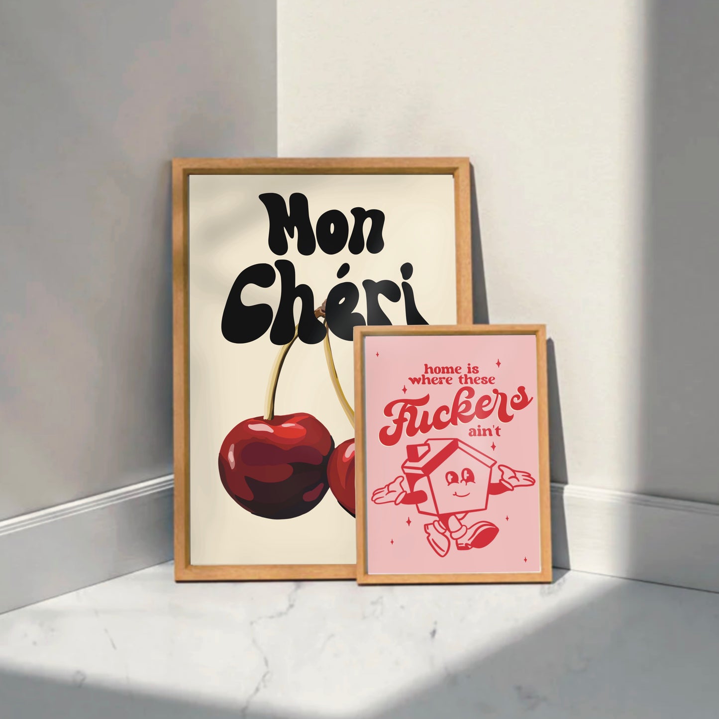 Quirky Wall Print - Mon Cheri