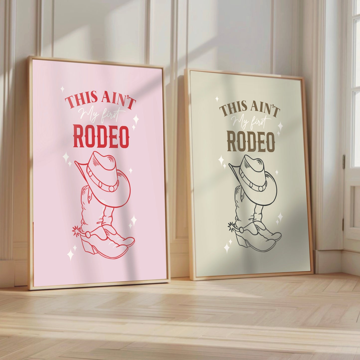 This Ain't My First Rodeo - Cowgirl Quirky Wall Print